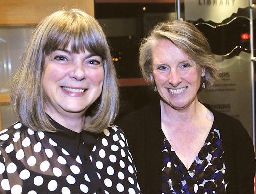 Library board chairwoman Kirsty Farquharson and director of library services Jenny Benedict