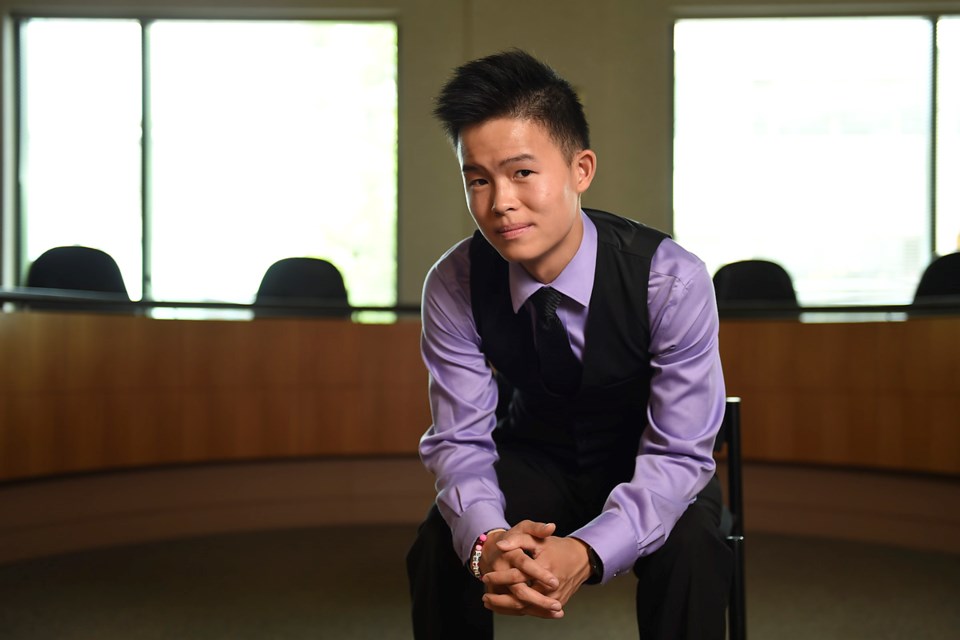 Timme Zhao spent a year as a student trustee, which exposed him to the inner workings of the education system and politics. Photo Dan Toulgoet