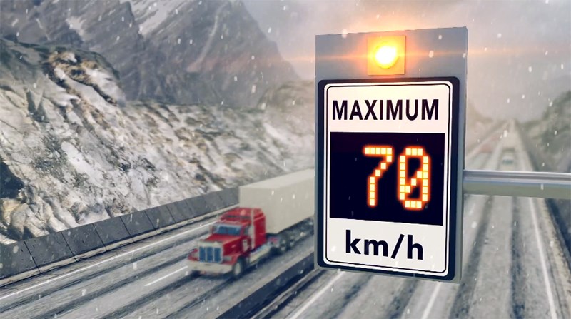 Variable speed signs