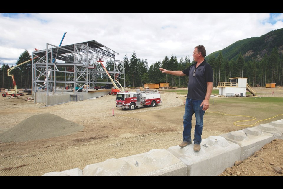 Duncan Businessman Greg Adams shows the new site for the Sunfest Country Music Festival, one of Vancouver Island's biggest summer festivals.