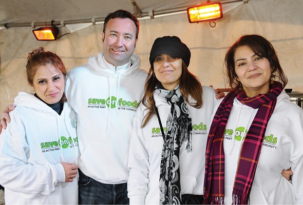 Save-On-Foods' Farideh Nasirbaki, Richard Pennington, Mahnaz Mohammadani and Rozita Emami