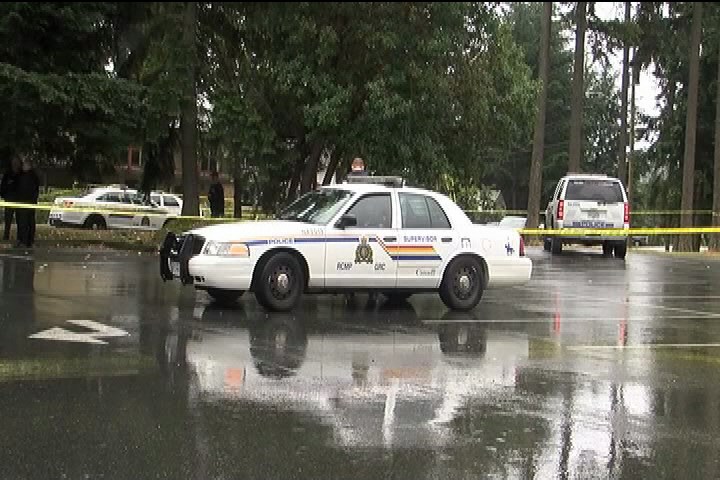 Scene of police-involved shooting in Nanaimo. photo