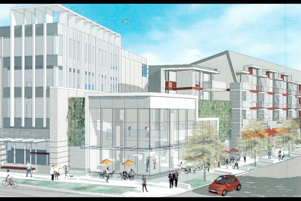 An artist's rendering of the proposed James Bay library branch.
