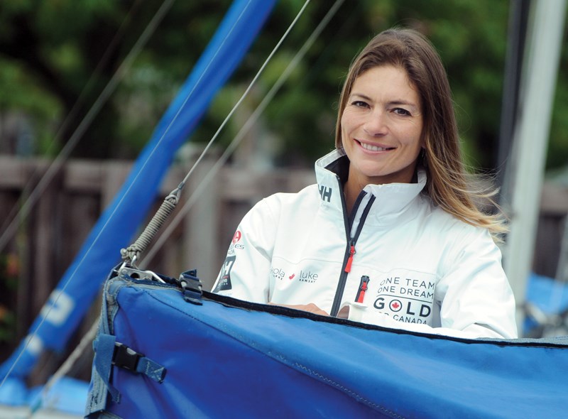 West Vancouver's Nikola Girke is gearing up for her fourth Olympic Games this summer in Rio. The experienced sailor is taking part in the Nacra 17 class, a thrilling new co-ed catamaran race that is her third different Olympic event since she made her debut in 2004. photo by Mike Wakefield, North Shore News