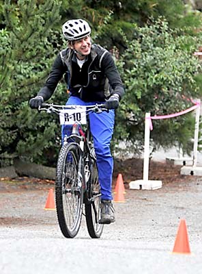 News Photo Paul McGrath
Team Jamotto rider on the course. Runners and mountain bikers hit the trails of the Lower Seymour Conservation Area as they take part in "The Dirty Duo" trail races.This cyclist heads out of the transition area onto the course. Team Jamotto rider on the course. Runners and mountain bikers hit the trails of the Lower Seymour Conservation Area as they take part in "The Dirty Duo" trail races.This cyclist heads out of the transition area onto the course.