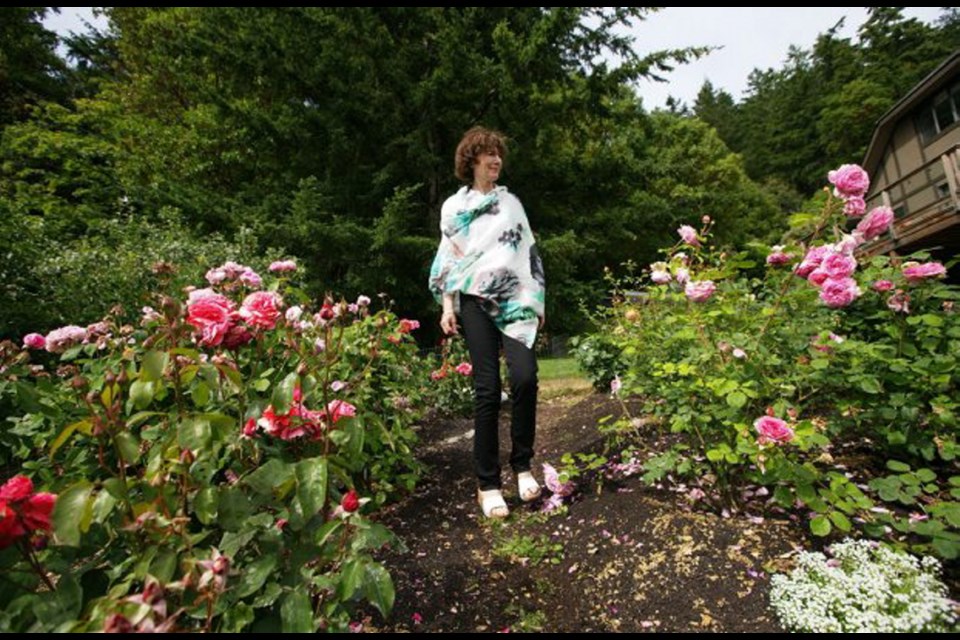 Cindy Spangelo checks out the route for Soul in Bloom, a floral interpretation lecture and farm tour set for June 26.