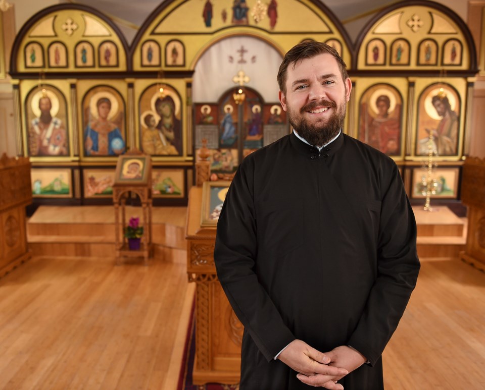 Father Marko Radmanovic is one of two priests at St. Sava. Photo Dan Toulgoet