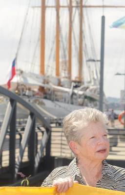 PATRICIA Woodward, whose brother Michael is believed to have died aboard the Esmeralda at the hands of the Chilean navy, appeared in North Vancouver Saturday to protest the military's continued denial of the atrocities that took place on the ship.