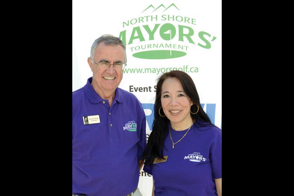 North Shore Community Foundation's Dave Alsop and WV Community Foundation's Delaina Bell