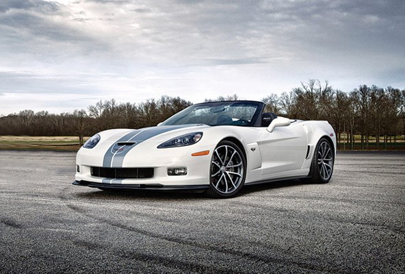The Corvette 427 Convertible, a special release to celebrate the famous American sports car's 60th anniversary, offers speed to keep up with almost any supercar but at a lower price.