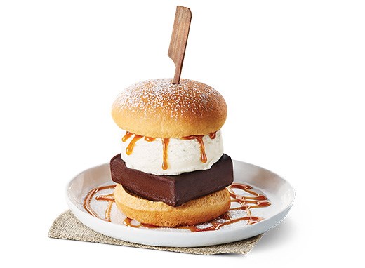 dessert burger