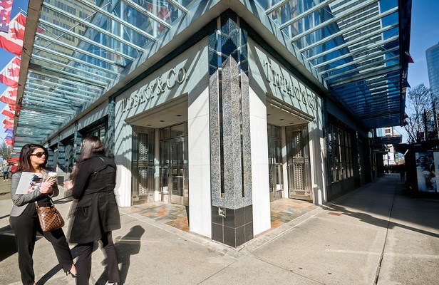 Tiffany has expanded its store at the corner of Burrard and Alberni streets upstairs into space that had been a restaurant for decades. Photo Chung Chow