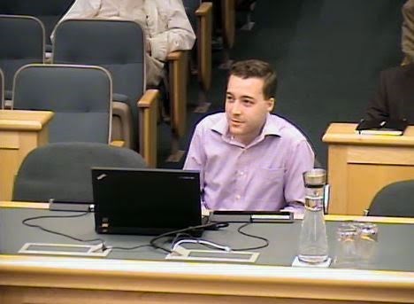 Ross Birchall presents before council Monday night requesting a later liquor license for a new downtown eatery.