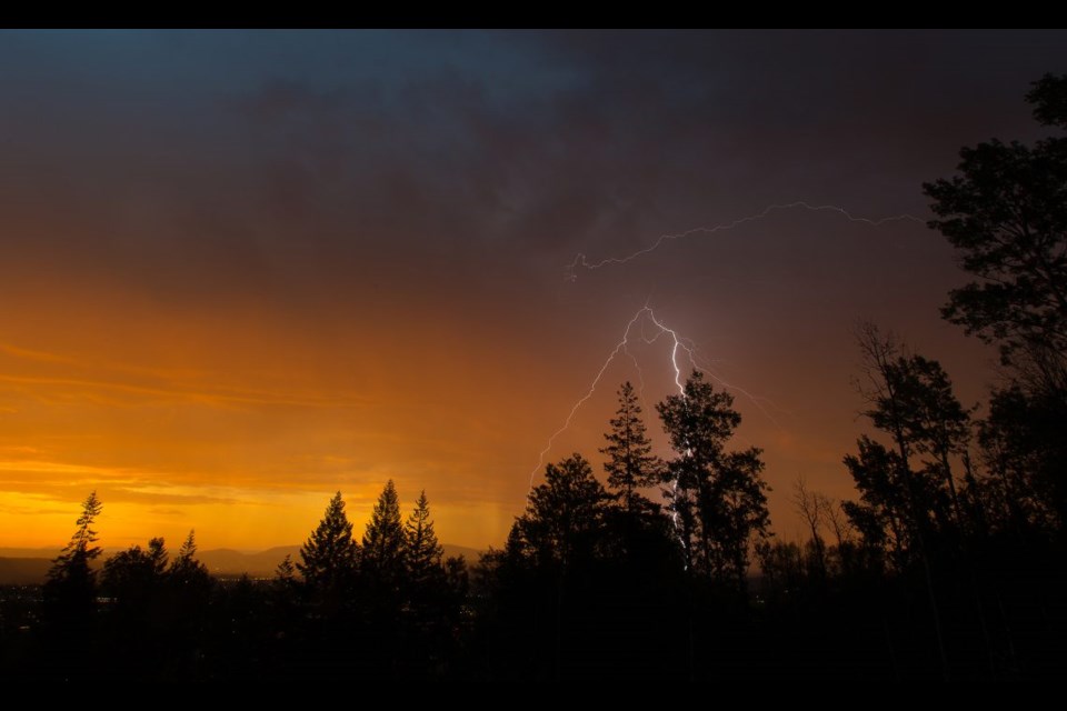 Prince George photographer Chris Leboe caught an early morning thunderstorm that struck the city Wednesday.