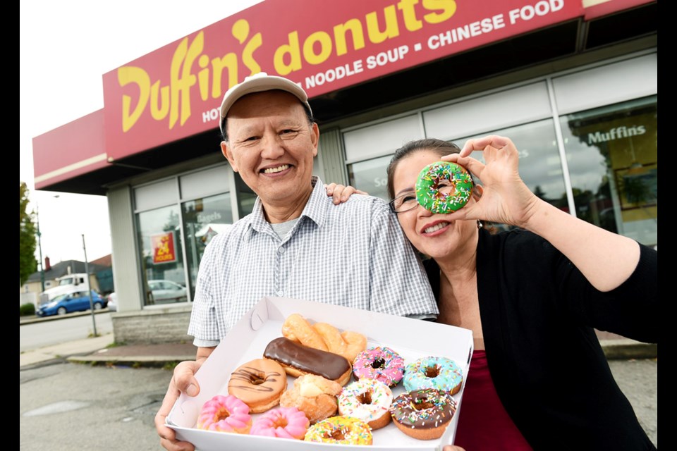 Tony Chhuon and Paula Sim came to Vancouver to start a new life with recipes from different parts of the world — doughnuts, but also food from L.A.’s inhabitants from south of the U.S. In 1987, they pooled their savings and bought Duffin’s Donuts on Main and 33rd. They’ve since relocated to Knight and 41st.