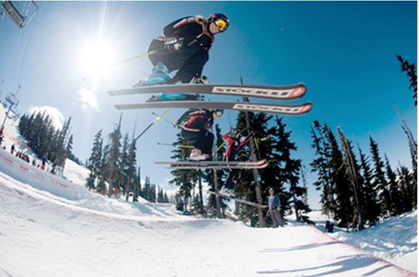 Olympic gold medalist Ashleigh McIvor, who's the face of a Vancouver Coastal Health anti-smoking campaign, flies high.