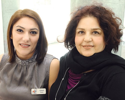 Afsaneh Noori and Lili Ostadmanek