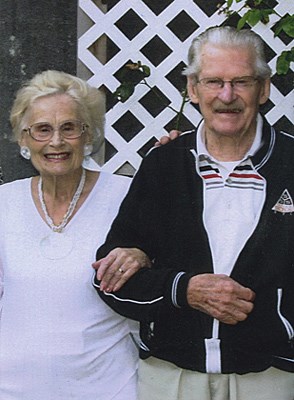 Herb and Margaret Guenther were married Sept. 25, 1942, at left. Family and friends wish them a happy 70th anniversary.