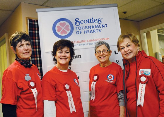 Volunteers Virginia Baldwin, Oriette Dorsey, Karen Madore and Ann Preston