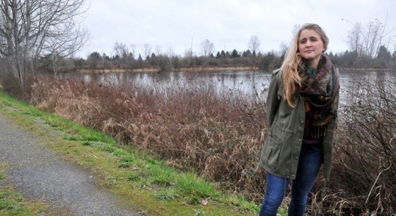 Jami Watson Roberts at the Blakeburn lagoons in Port Coquitlam.