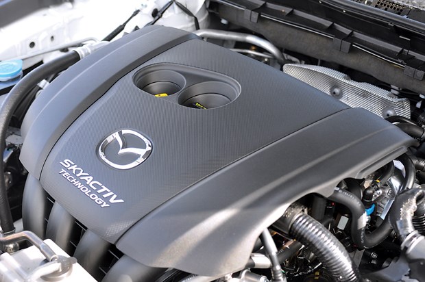 The Skyactiv engine has a very high compression ratio, a racing-style 4-2-1 exhaust header and precisely metered fuel injectors. These all combine to make a grunty engine that extracts the most from each gallon of gasoline and revs sweetly to redline.