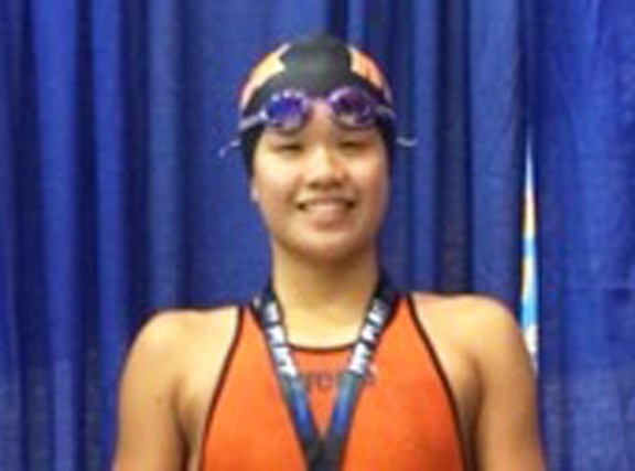Hyack Swim Club member Octavia Lau won a gold and three silver at last month's B.C. Age Group championships.
