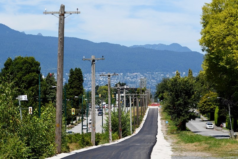 Part of Arbutus Greenway has been paved with asphalt. Photo Jennifer Gauthier