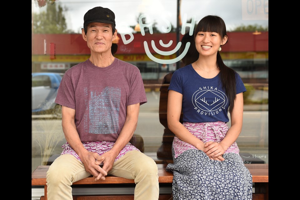 Hiroshi Kawai handles the savoury side of things at Basho Café on East Hastings, while daughter Moeno keeps things sweet. Photo Dan Toulgoet