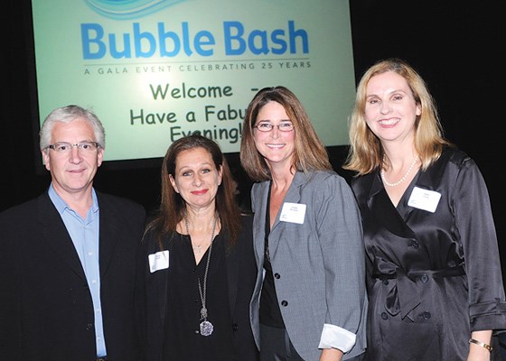 North Vancouver board of education trustees Barry Forward, chairwoman Franci Stratton and Linda Buchanan and school district secretary-treasurer Irene Young attend.