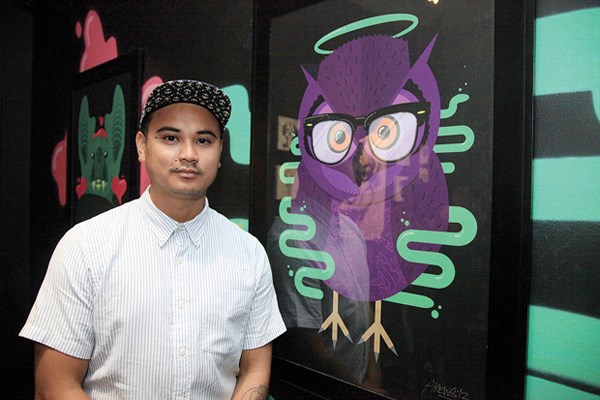 Exhibiting artist Ron Akews