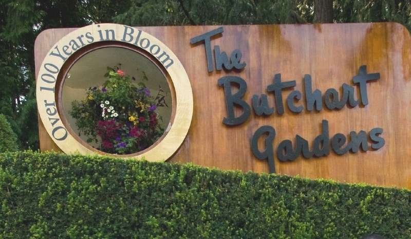 Butchart Gardens sign - photo