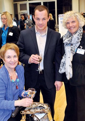 Gaile Lacy, Giulio De Cotiis and board member Susan Evans