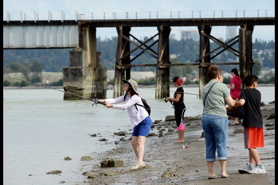 People of all ages had a chance to learn to fish during the Fishing on the Fraser event Sunday.