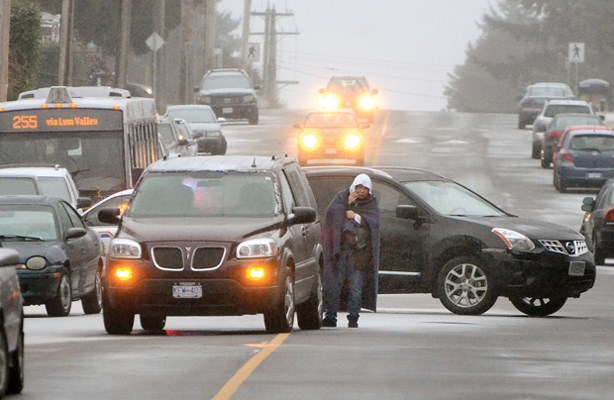 A multiple car fender bender in the 400 block of east 15th + grand blvd had people waiting for help.