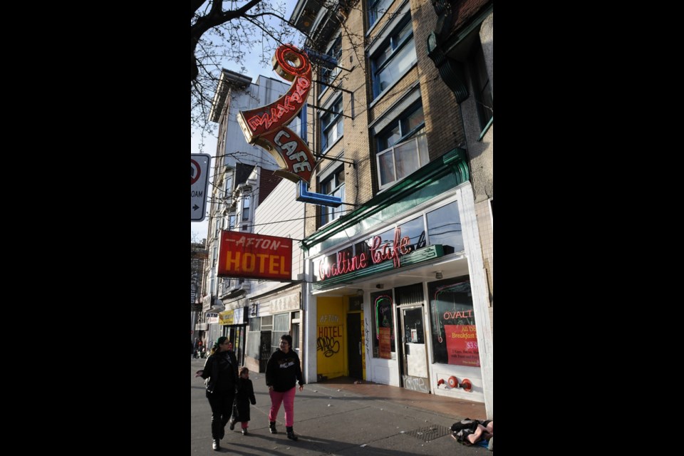 The 73-year-old Ovaltine Café on East Hastings boasts a retro look and classic neon signs that make it a favourite for Vancouver-shot film and television productions. Photo Dan Toulgoet