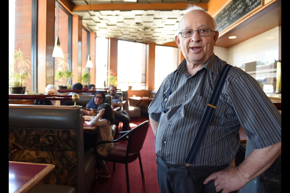 Tops owner Steve Viras is closing his restaurant this Sunday after 44 years. Photo Dan Toulgoet