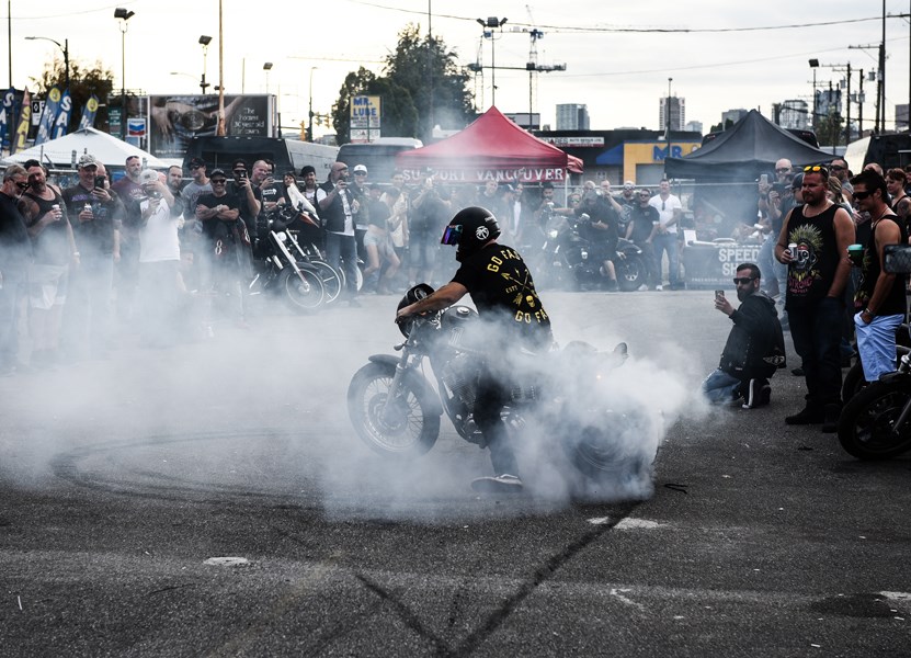 There were enough burn-outs happening at the Waldorf Hotel during Saturday’s Strong & Free show and shine that it resembled a 1970s-era high school parking lot in Surrey.
