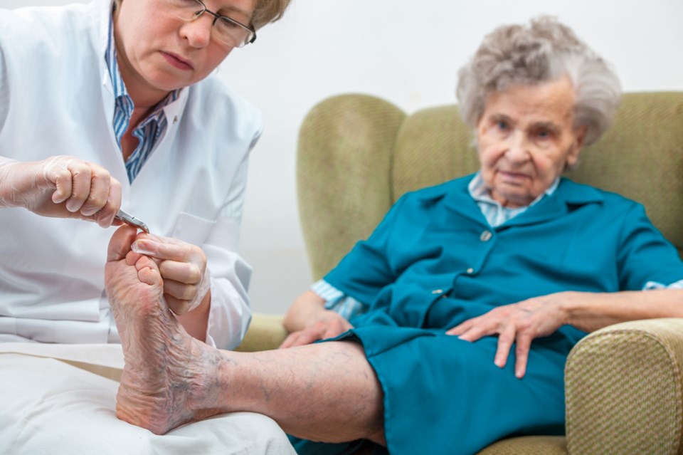 seniors foot care