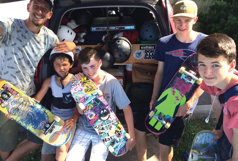 Local students went to the Sunshine Coast BC Sk8 Skool this summer to skate, but they came back with friends, mentors and role models.