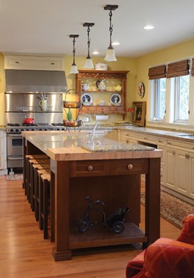 West Vancouver resident Patty Rust's grand kitchen is part of her large family home on Rose Crescent that she says was a good size for her family of four.