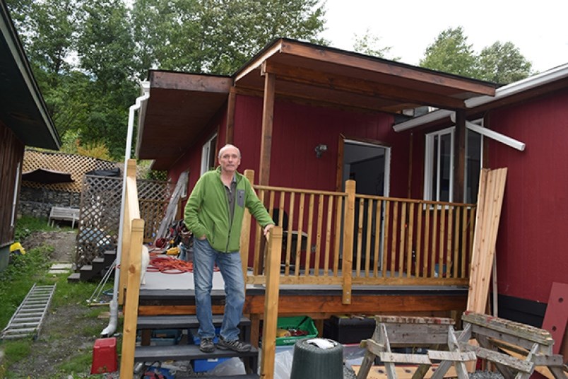Tom Green earlier this year in front of his Brackendale home.