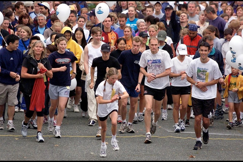 Always popular in Greater Victoria, this year's Terry Fox Run takes place next Sunday.