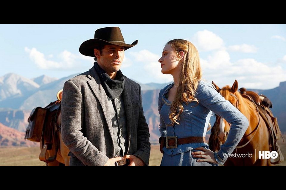 James Marsden and Evan Rachel Wood are among the stars in HBO's Westworld.