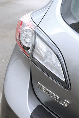 LED rear combination lights are a new optional feature for the 2011 Mazda3.