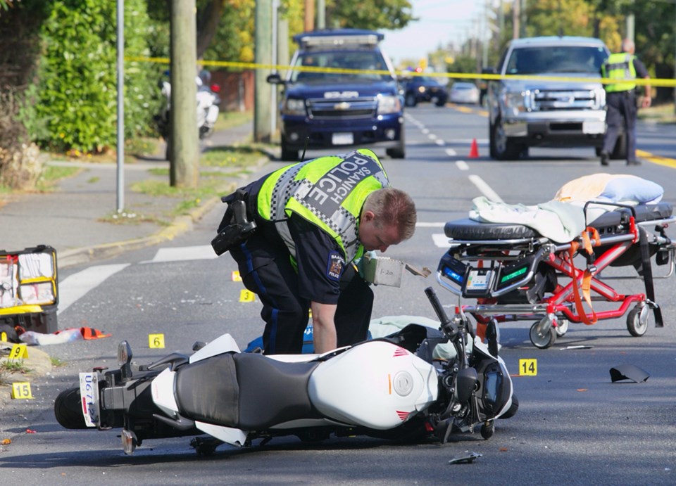 Shelbourne Street motorcycle crash