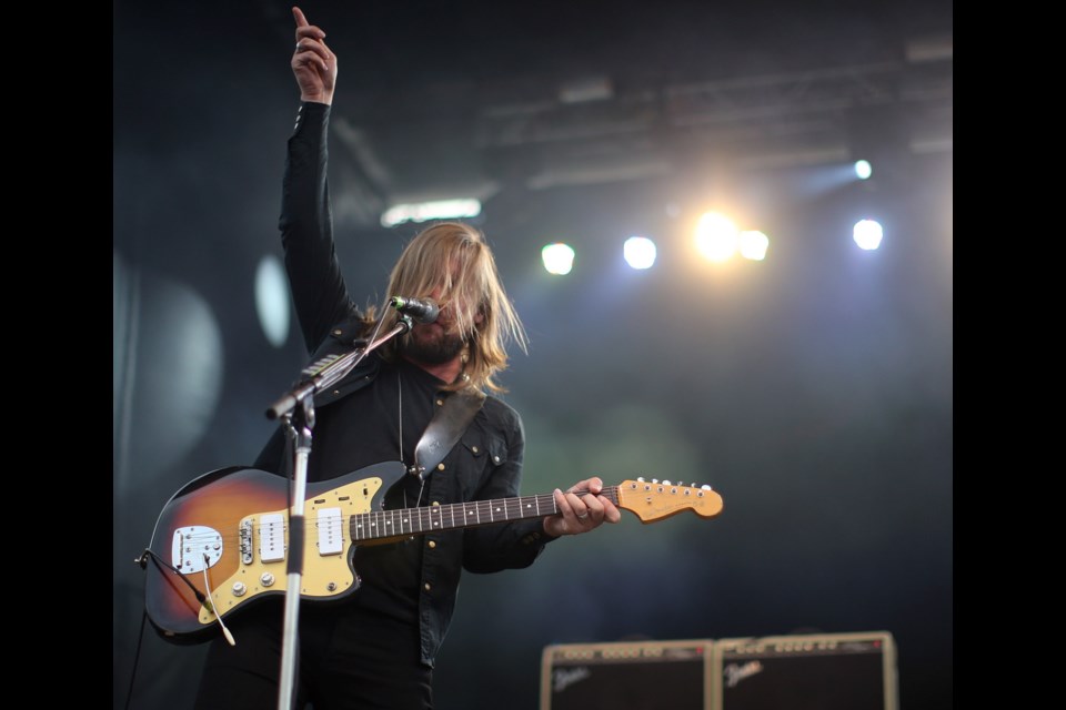 Russell Marsden from Band of Skulls performs during Rifflandia at Royal Athletic Park on Saturday, Sept. 17, 2016.