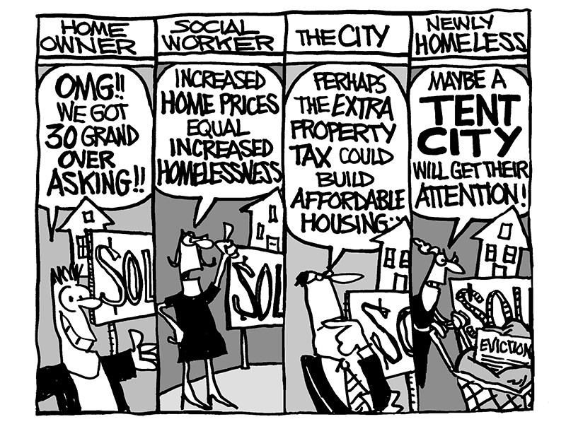 Editorial cartoon: Housing crisis - Powell River Peak