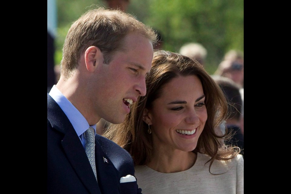 The Duke and Duchess of Cambridge, seen during a visit to Yellowknife during their 2011 tour of Canada, are scheduled to arrive in Victoria on Saturday. JONATHAN HAYWARD, THE CANADIAN PRESS