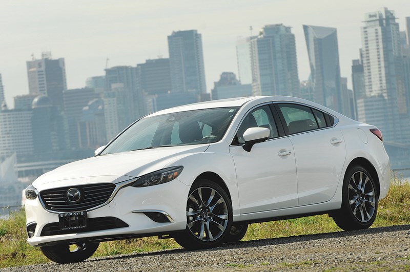The Mazda6 is one of the best-looking mid-size sedans on the road, and also brings lively driving characteristics not normally associated with cars that fit into this commuting, grocery getting class. The interior is very driver-focused as well, adding to the car’s performance-first feel. The Mazda6 is available at Morrey Mazda in the Northshore Auto Mall. photo by Cindy Goodman, North Shore News
