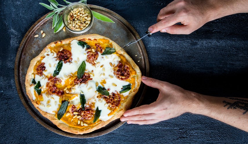 THE FOOD GAYS - Butternut Squash Pizza